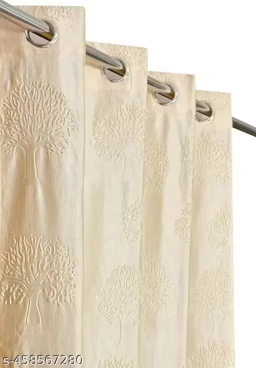 Long Crush Punching Tree 7 Feet Curtain Pack Of 2 Pcs